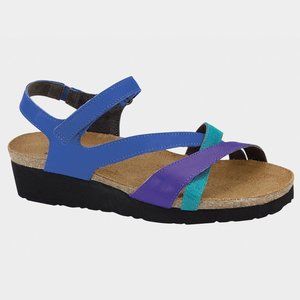 Naot Sophia Elegant Sandal in Royal Blue Purple Aquamarine, 41